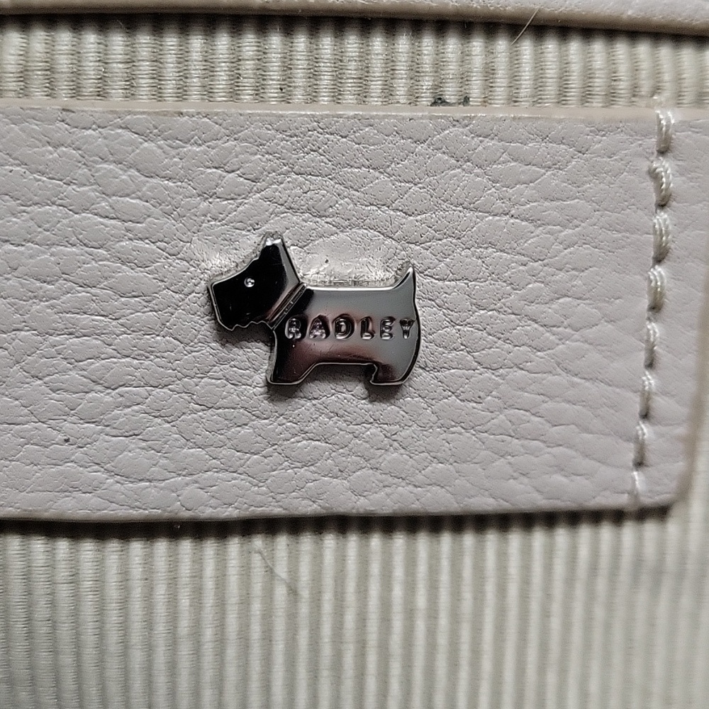 Radley London Striped Black and Cream Leather Tote Bag - Picture 15 of 15